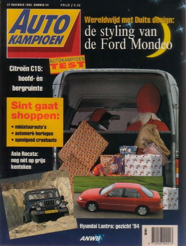 Autokampioen 24 1993 : Opel Calibra V6 - Citroen C15 - Ford, Ophalen of Verzenden, Gelezen, Algemeen