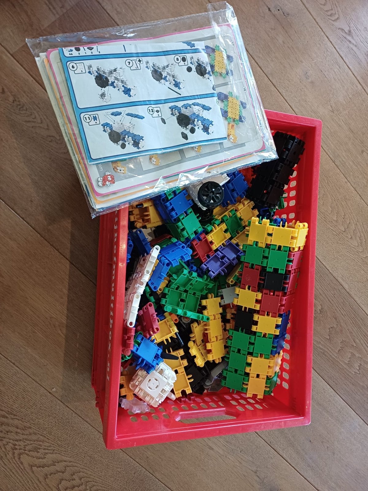 Grote doos met clics bouwblokken en instructies, Kinderen en Baby's, Ophalen of Verzenden, Gebruikt, Overige merken