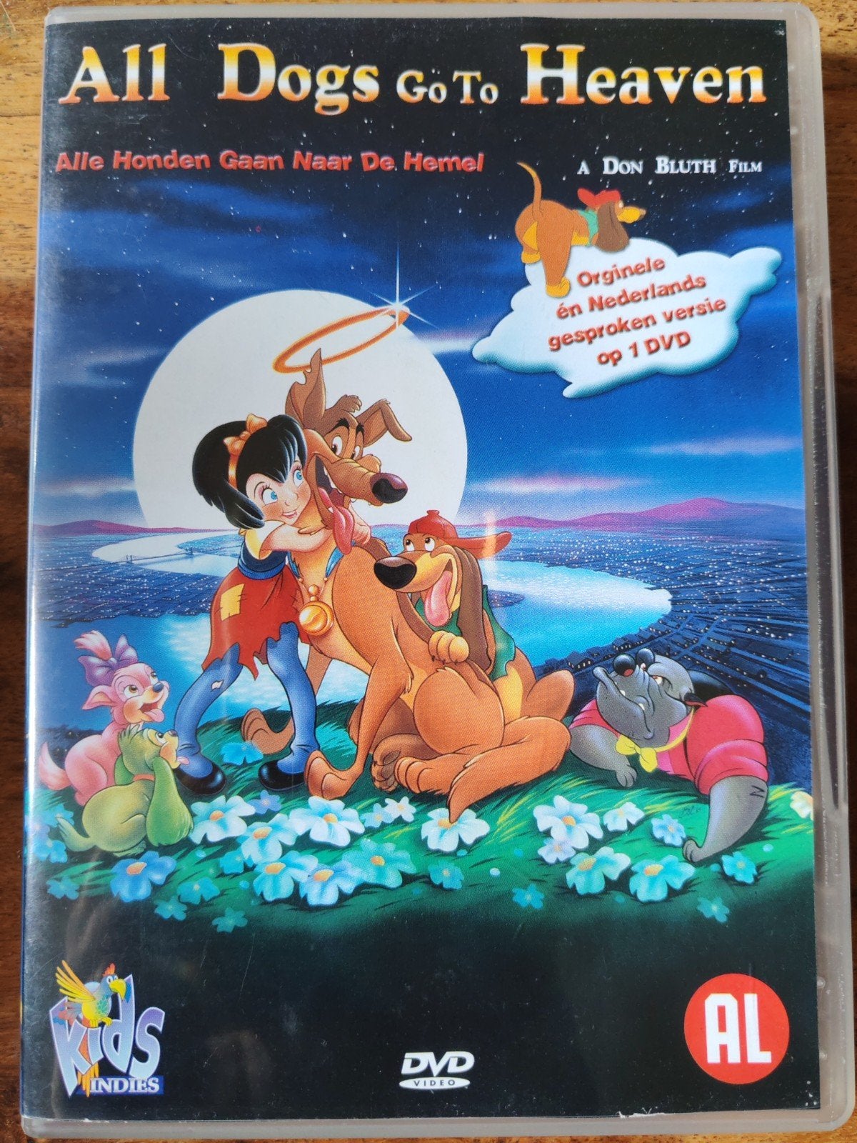All Dogs Go To Heaven - Originele en Nederlandse versie, Cd's en Dvd's, Gebruikt, Animatie, Alle leeftijden, Ophalen of Verzenden