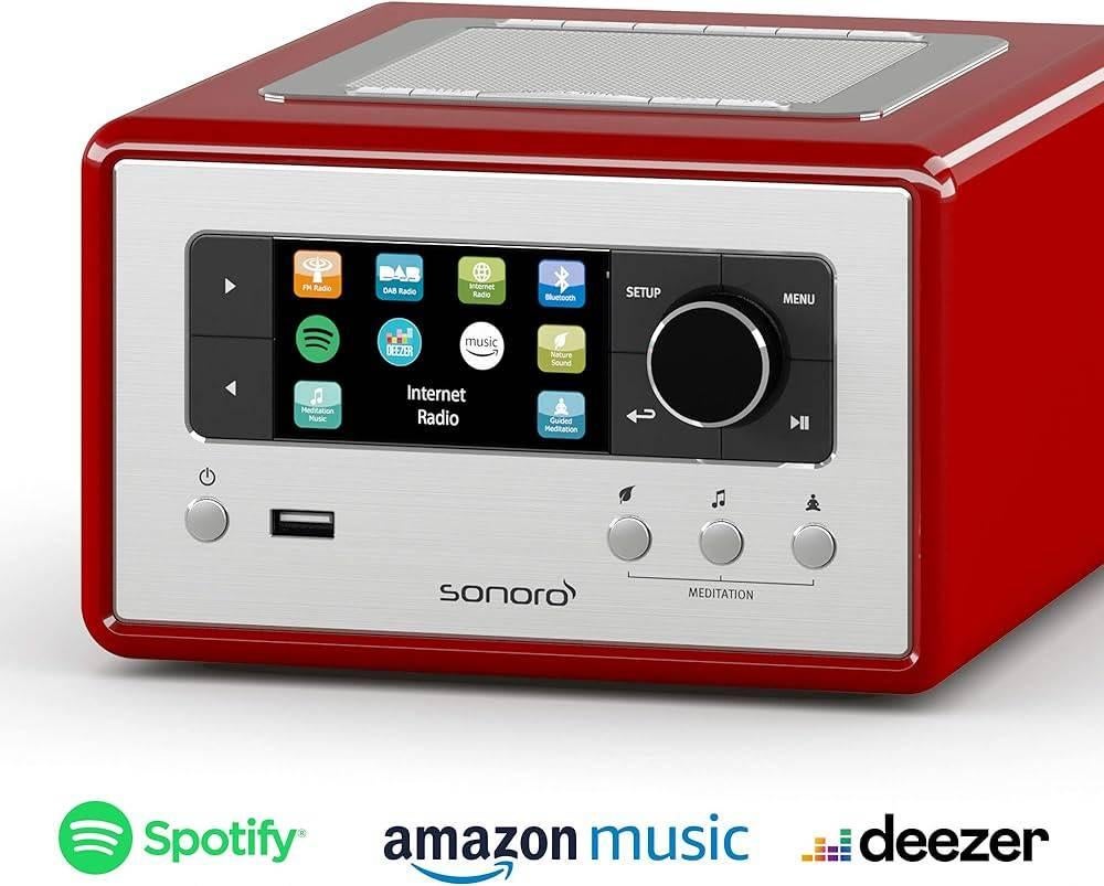 Sonoro Relax SO-810 ROOD - Nieuw in doos - Garantie, Ophalen of Verzenden, Nieuw, Radio