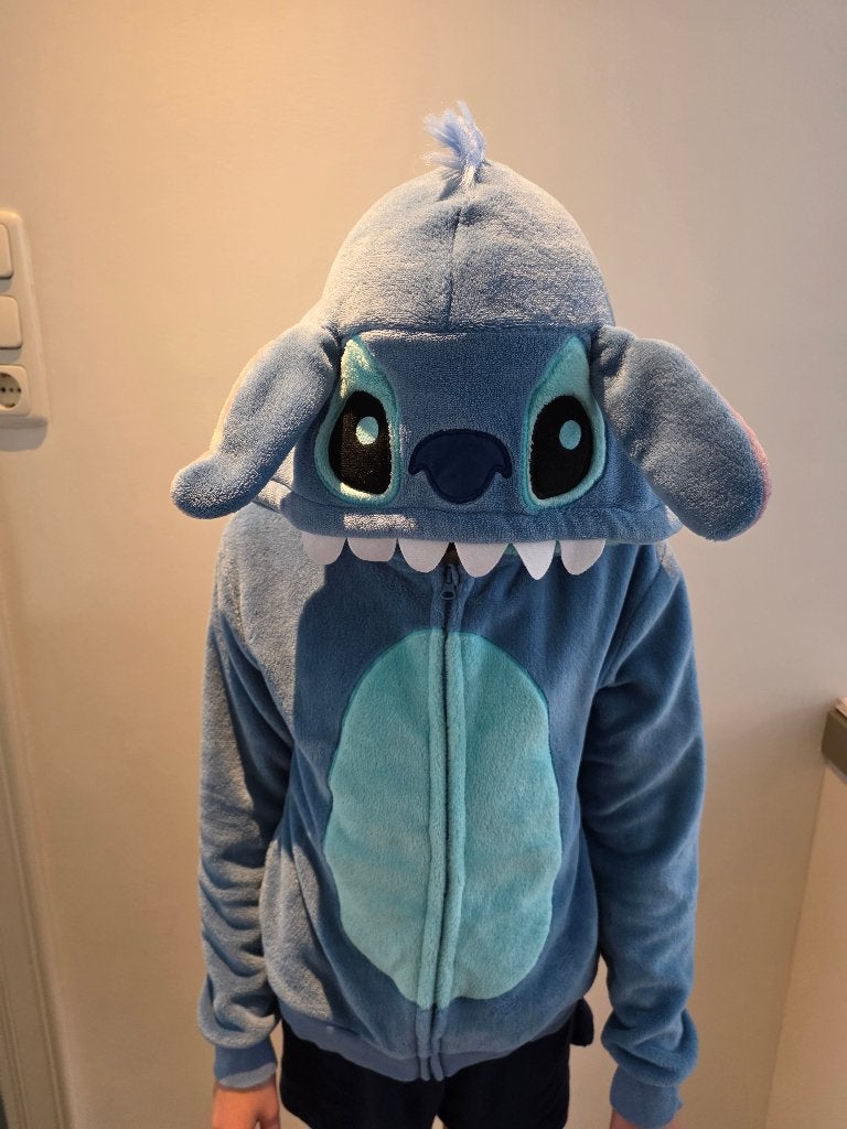 Stitch vest met capuchon, Ophalen of Verzenden, Zo goed als nieuw, Disneyland parijs, Jongen of Meisje