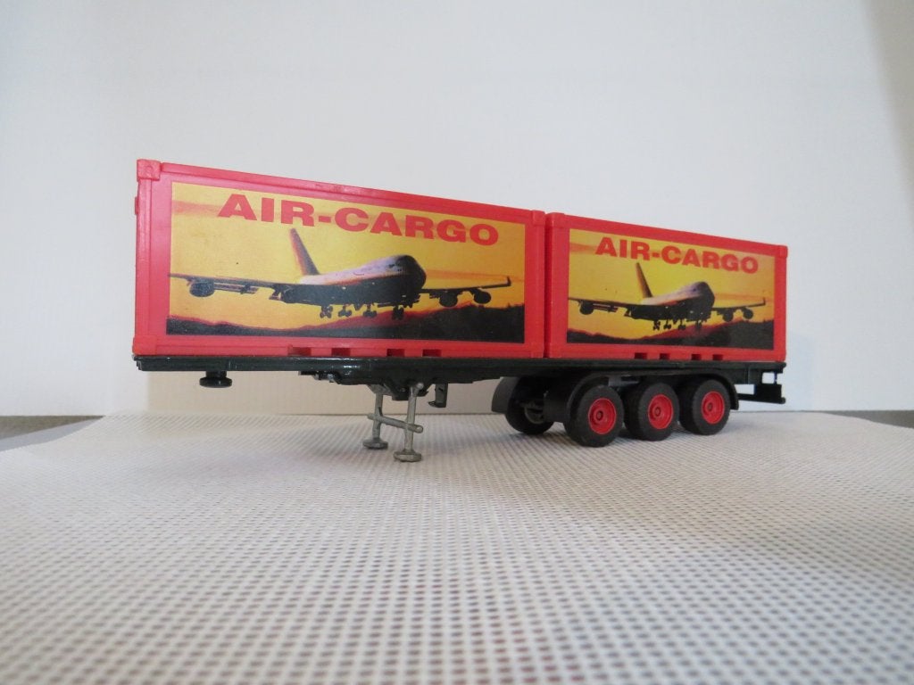 Siku Air Cargo oplegger, Hobby en Vrije tijd, Modelauto's | 1:50, Ophalen, Bus of Vrachtwagen, SIKU