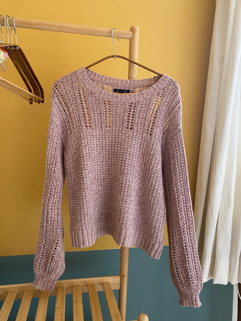 American Eagle sweater, Ophalen of Verzenden, Zo goed als nieuw, Korte mouw, Roze