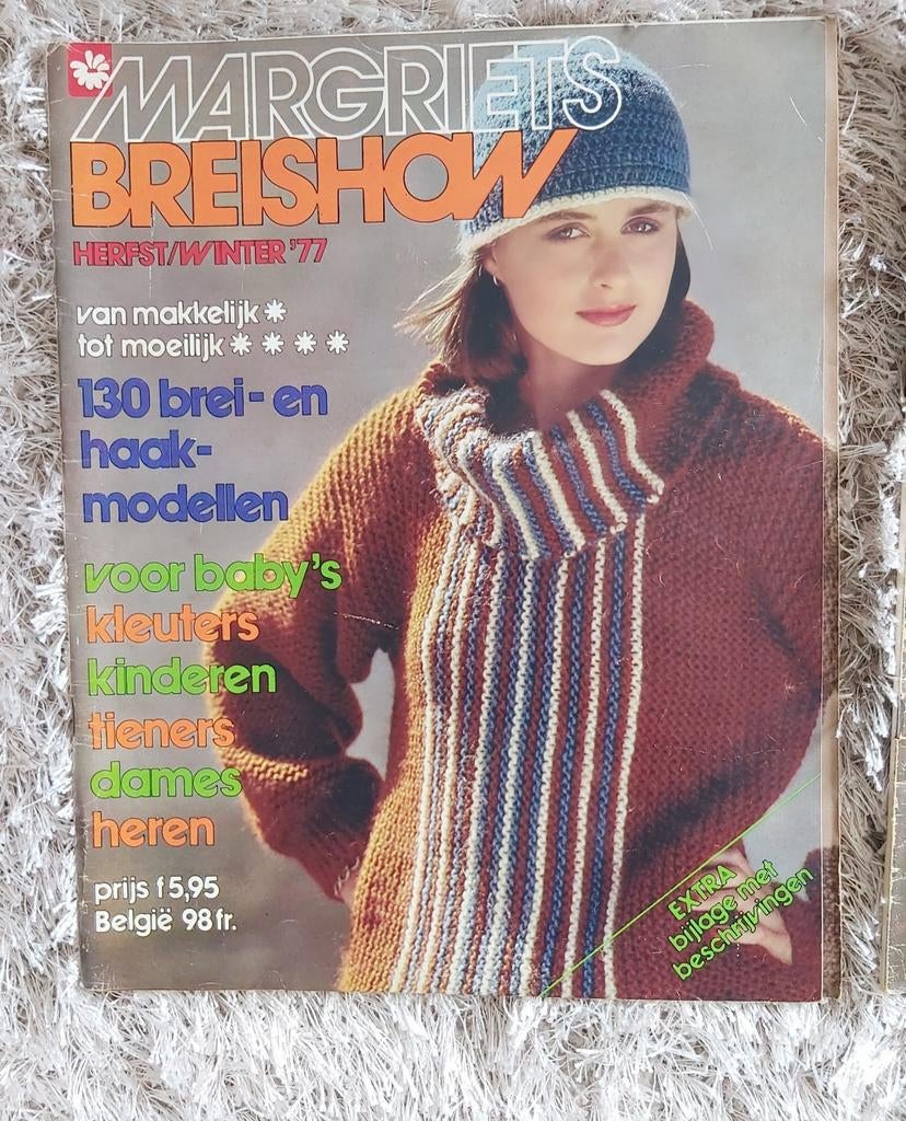 3 x BREISHOW breien en haken Vintage patronen jaren 70, Hobby en Vrije tijd, Verzenden, Zo goed als nieuw, Breien of Haken, Patroon of Boek