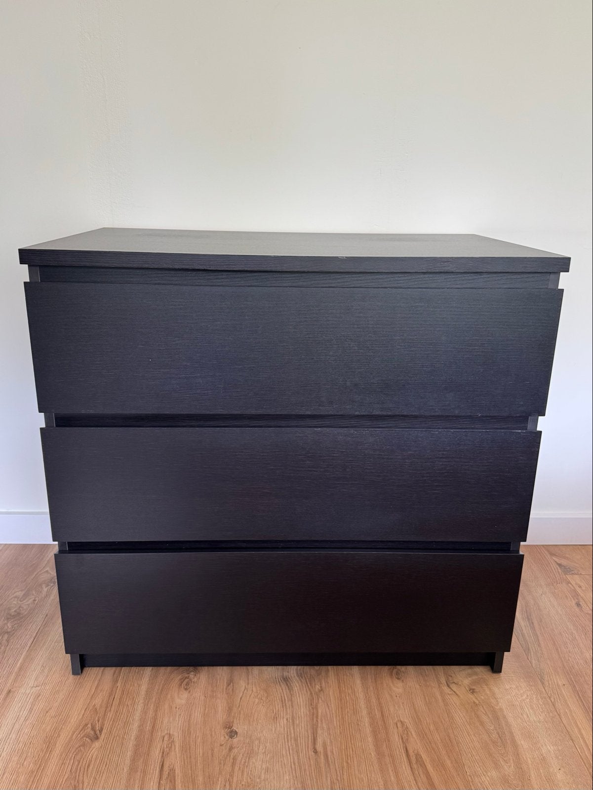 IKEA Malm ladekast met 3 laden - Zwartbruin (1), Ophalen, 50 tot 100 cm, Zo goed als nieuw, 3 of 4 laden