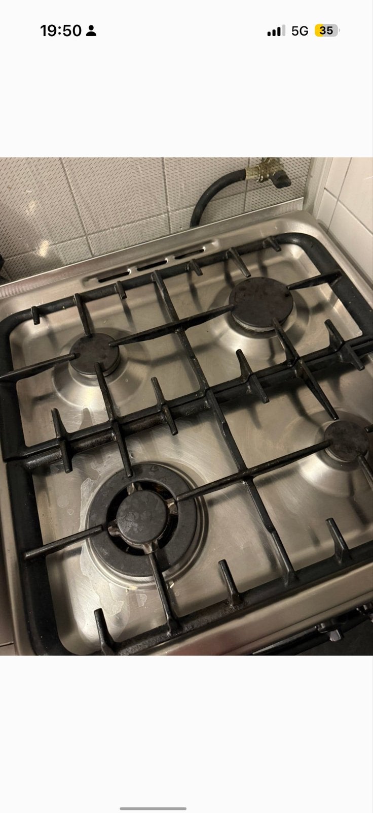 Vrijstaand gasfornuis met oven moet nu weg., Ophalen, Gebruikt, 60 cm of meer, 4 kookzones