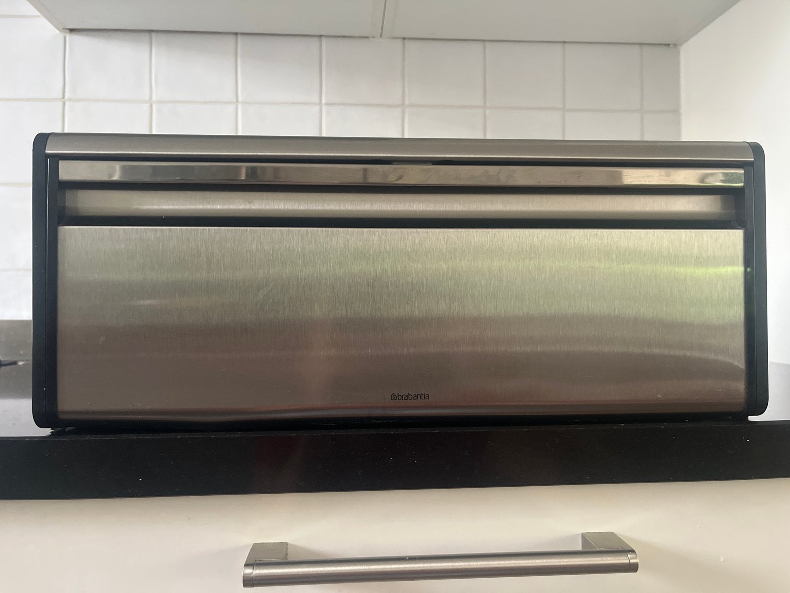 Brabantia Broodtrommel RVS - Zo goed als nieuw, Ophalen, Zilver, Zo goed als nieuw, Metaal