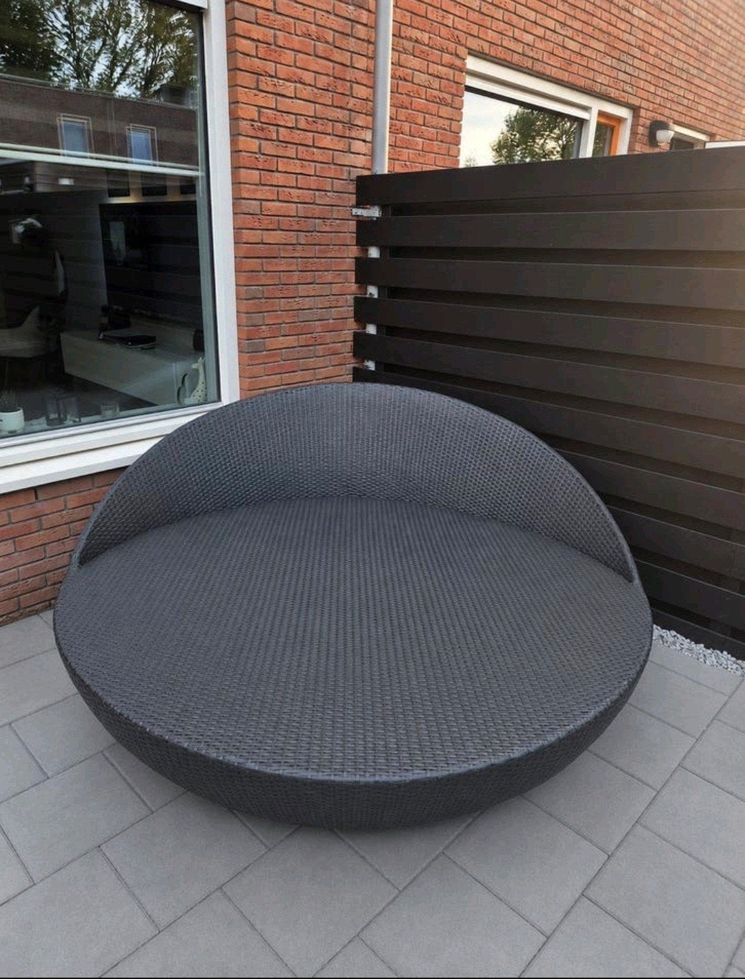XXL zonne eiland / lounge bed bank rond 200 x 200, Tuin en Terras, Ophalen