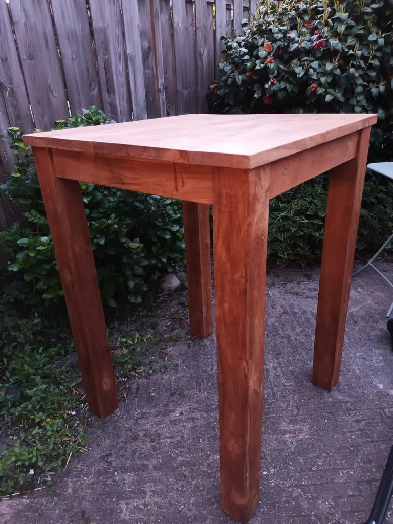 Houten statafel / bartafel 80x80x110 cm, Ophalen, Gebruikt