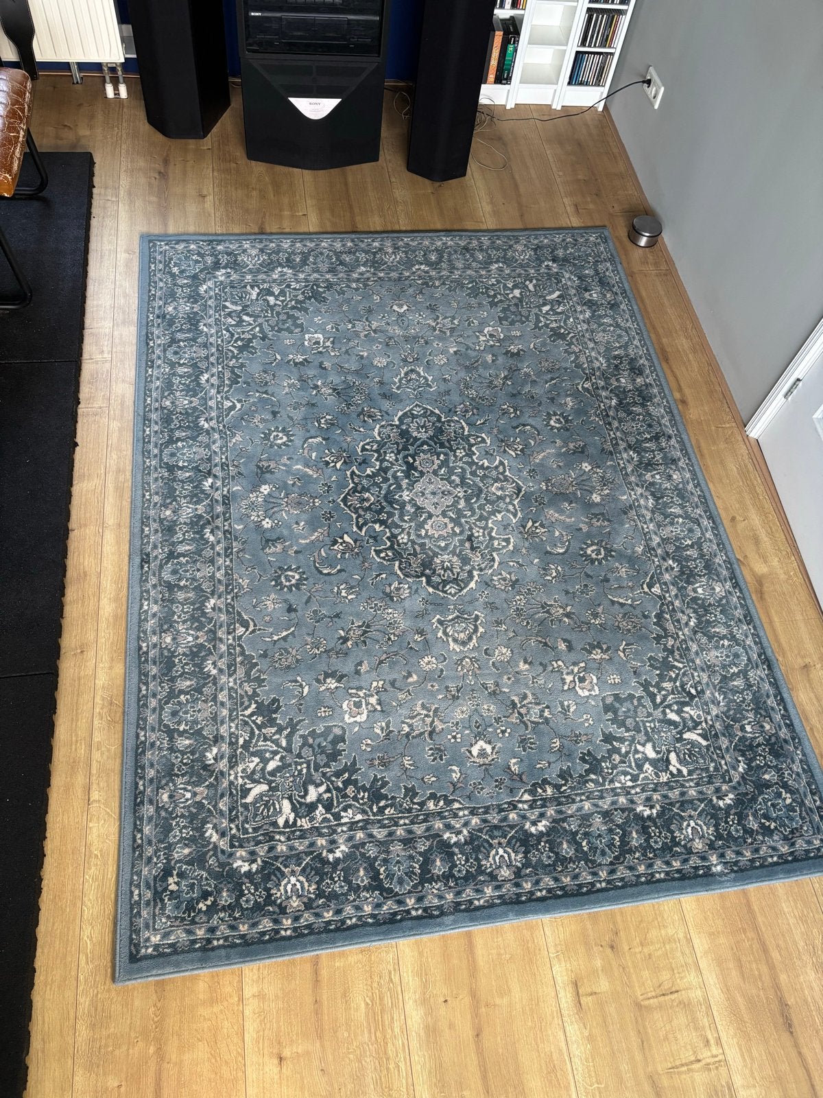 IKEA VEDBÄK Vloerkleed - Blauw/Grijs - 170x230 cm, Ophalen, Blauw, 150 tot 200 cm, 200 cm of meer