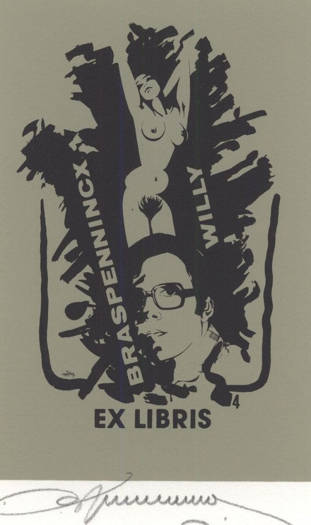 0326 Ex Libris België : Willy Braspennincx, 1984, Verzenden, Ex libris