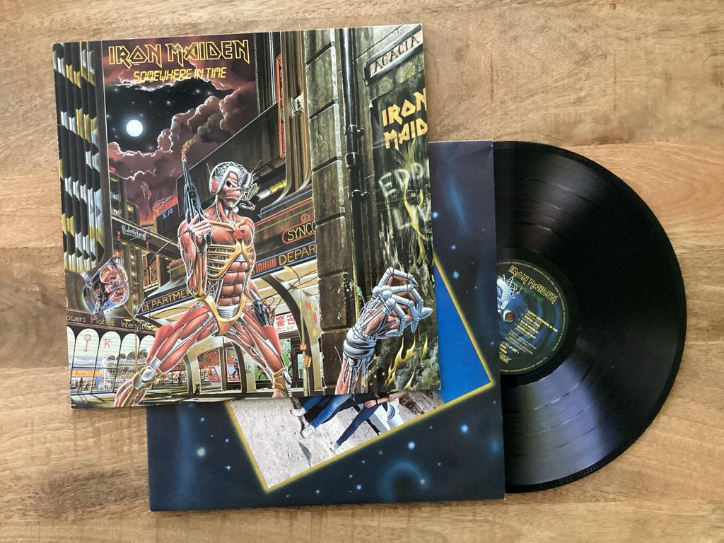 Iron Maiden - Somewhere in Time LP, Inclusief binnenhoes, Ophalen of Verzenden, 12 inch