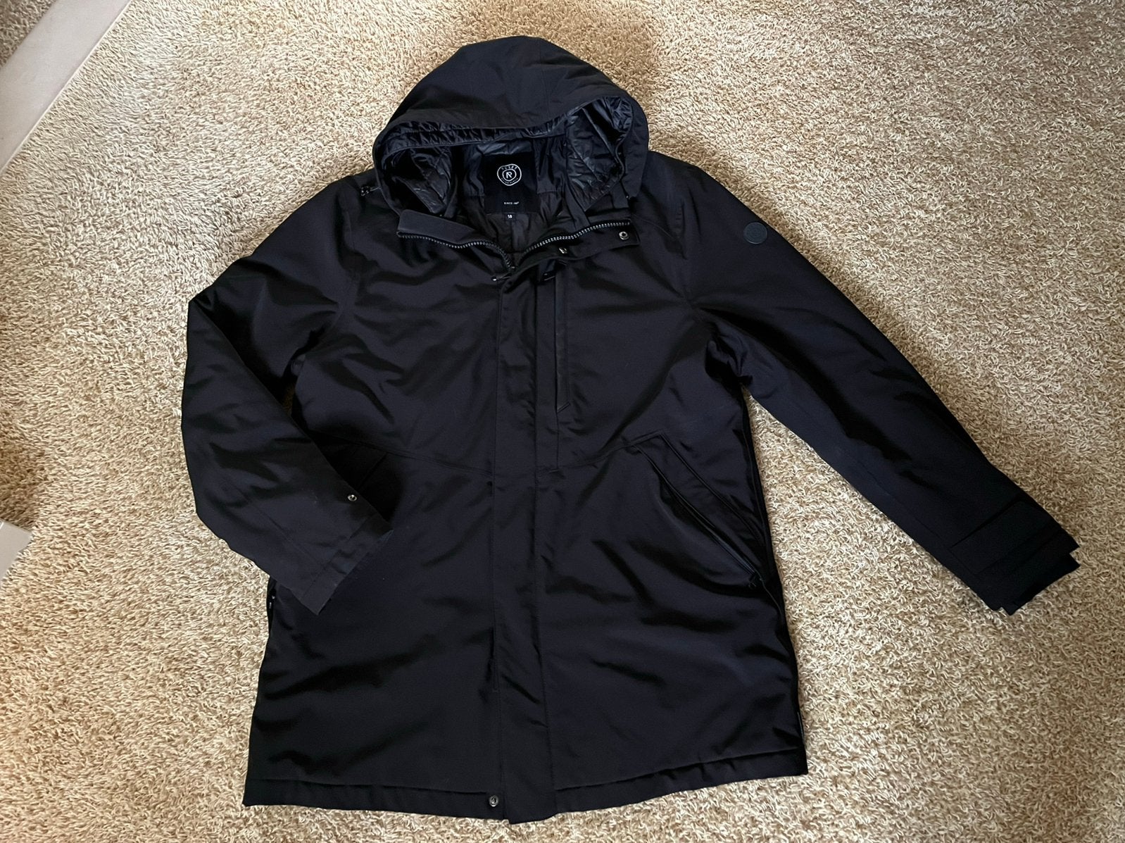 RESET parka winter jas charleston zwart/steel mt.56 (XL/XXL), Ophalen of Verzenden, Zo goed als nieuw, Maat 56/58 (XL), Zwart