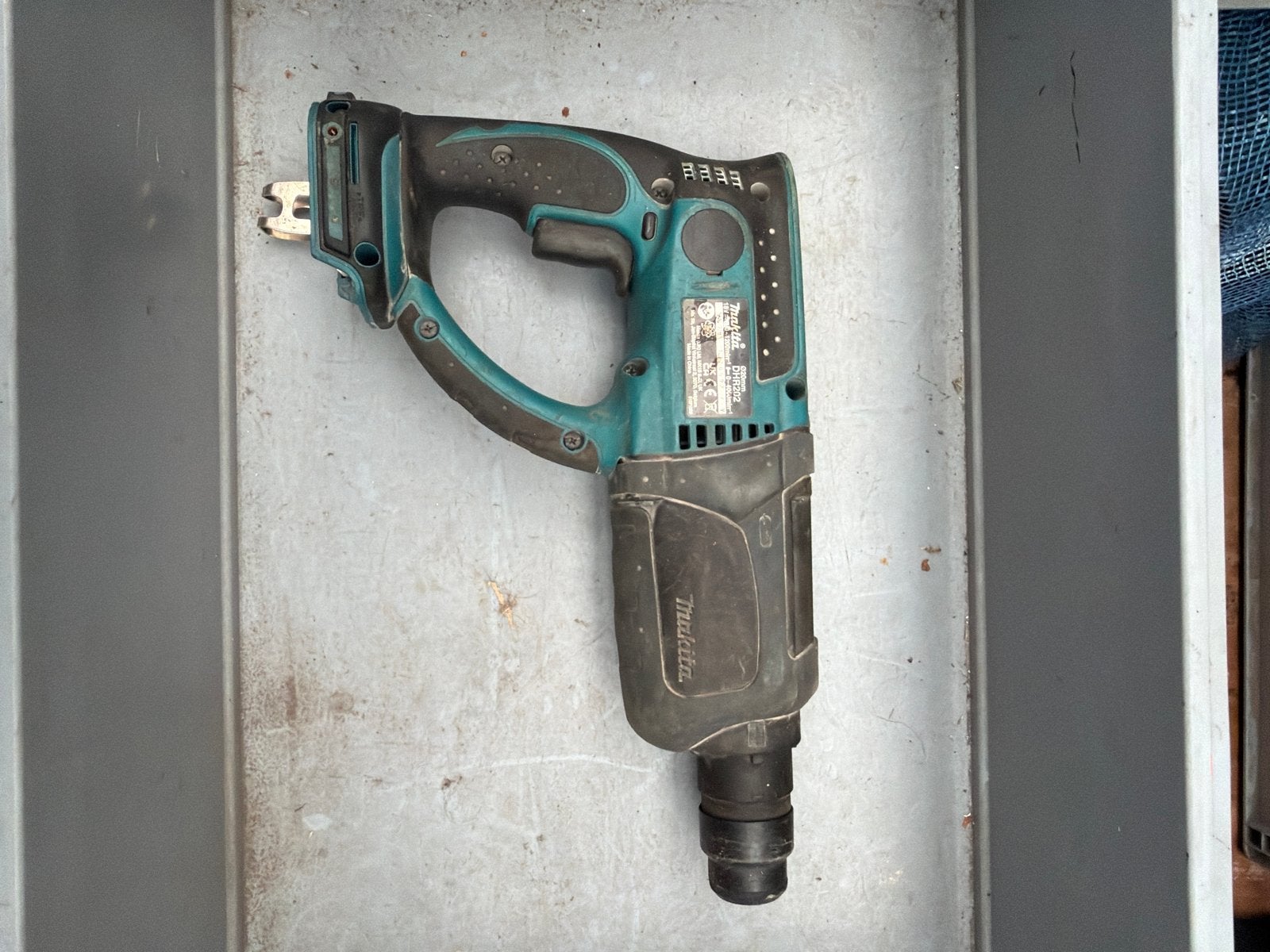 Makita DHR202 Boorhamer 18V (Zonder Accu), Ophalen of Verzenden, Gebruikt, Boor- en/of Breekhamer, Klopboormechanisme