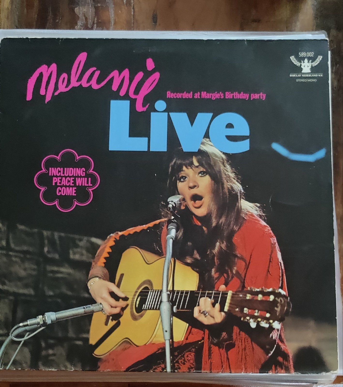 Melanie - Live LP (Inclusief Peace Will Come), LP, Gebruikt, Pop, Ophalen of Verzenden