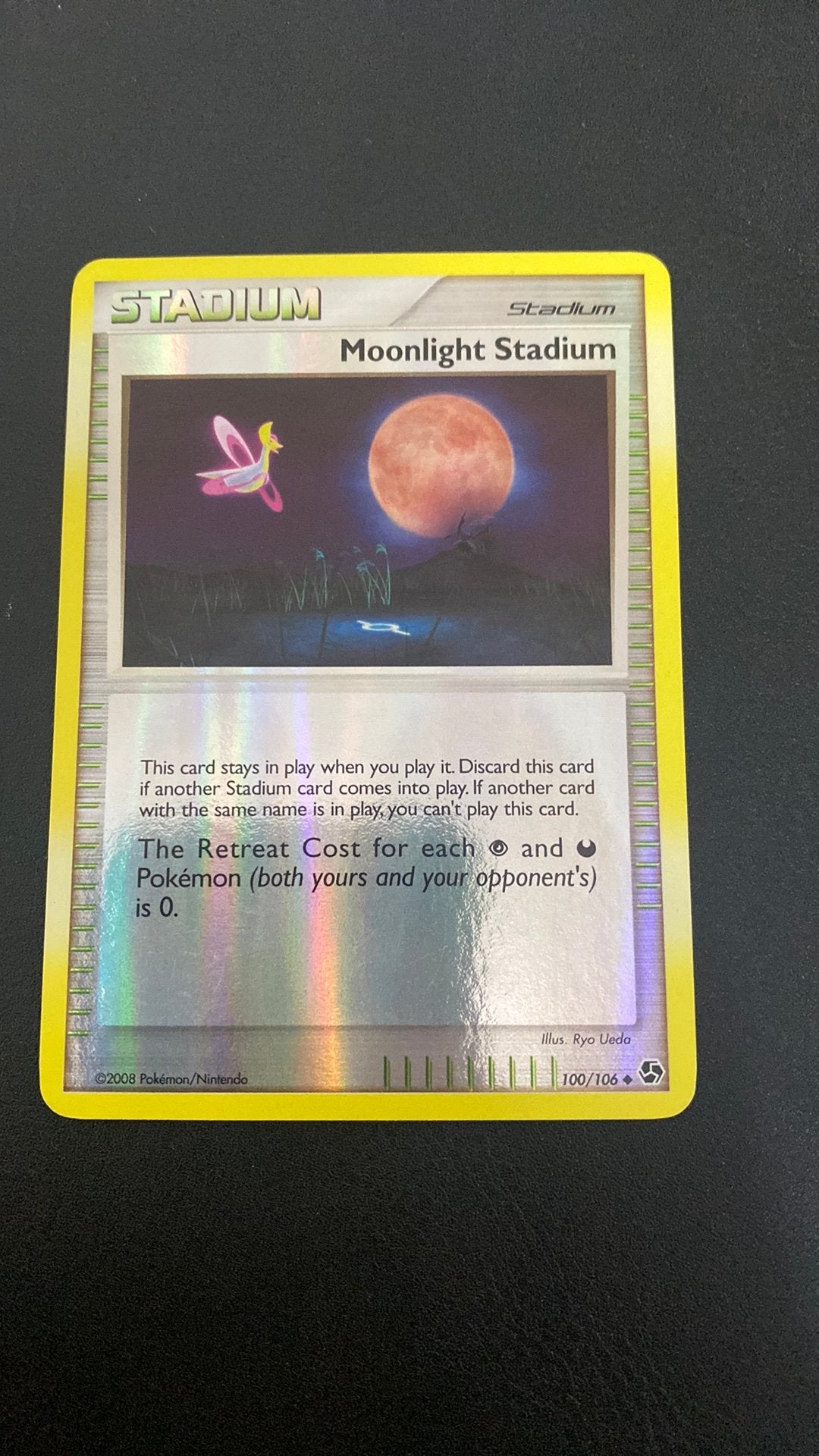 Pokemon moonlight stadium 100 reverse holo great encounters, Ophalen of Verzenden, Gebruikt, Losse kaart