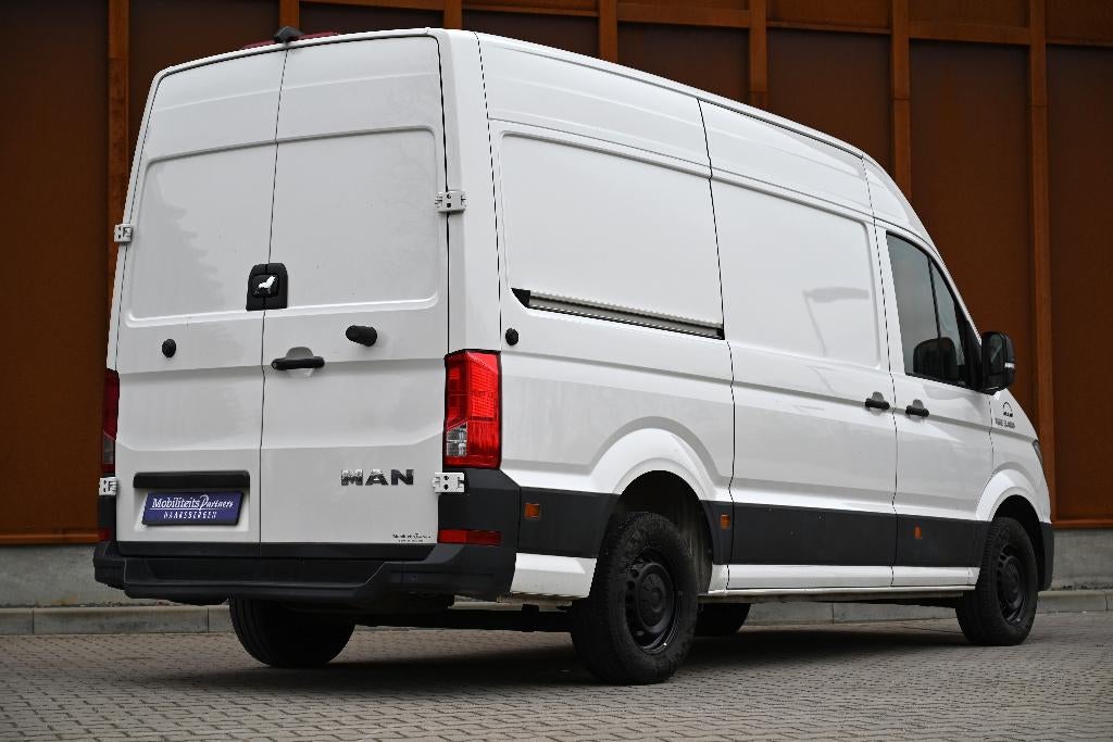 MAN TGE 3.180 | 177PK | Automaat| L3H3 | 3500GVW | €299 P.M., Auto's, Bestelauto's, Stof, Volkswagen, 3000 kg, Wit