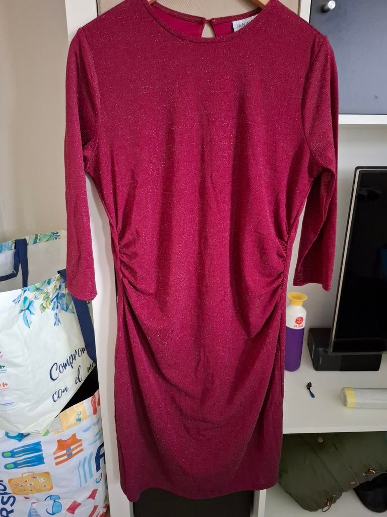 Janina jurk maat M in nieuwstaat met prijskaartje, Maat 38/40 (M), Paars, Nieuw, Ophalen of Verzenden