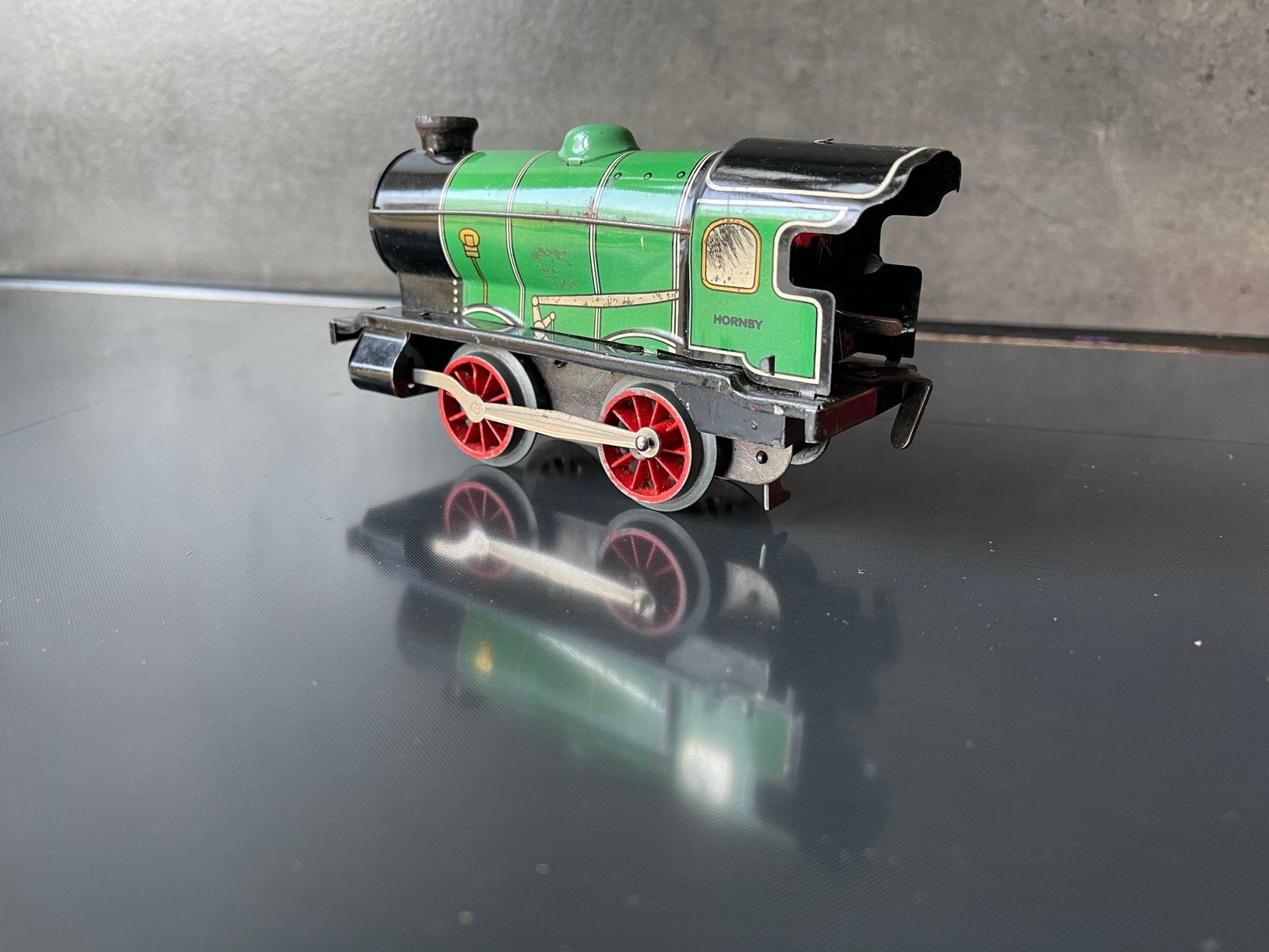 Hornby stoomlocomotief spoor 0, Overige merken, Gebruikt, Locomotief, Gelijkstroom of Wisselstroom