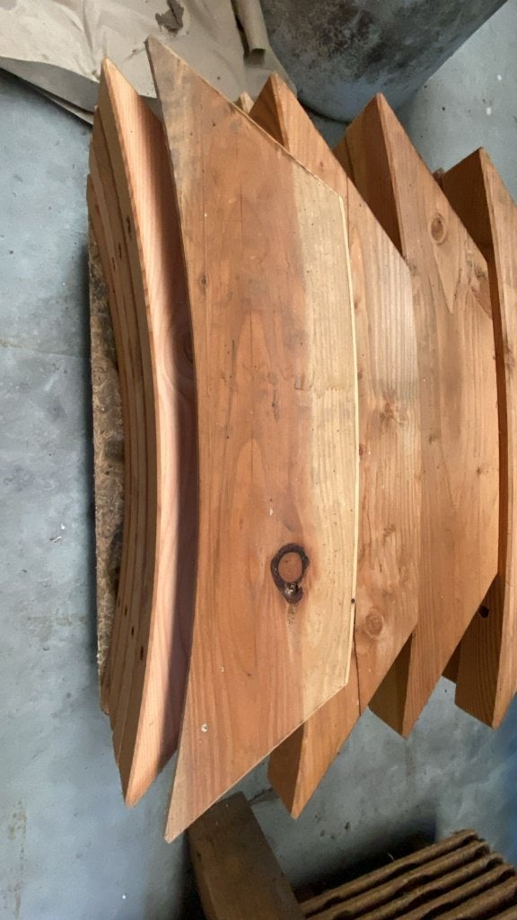 Schoren gebogen van Douglas hout 73x14x8 cm 20x voor €90,00!, Ophalen, Nieuw, Plank, 50 mm of meer