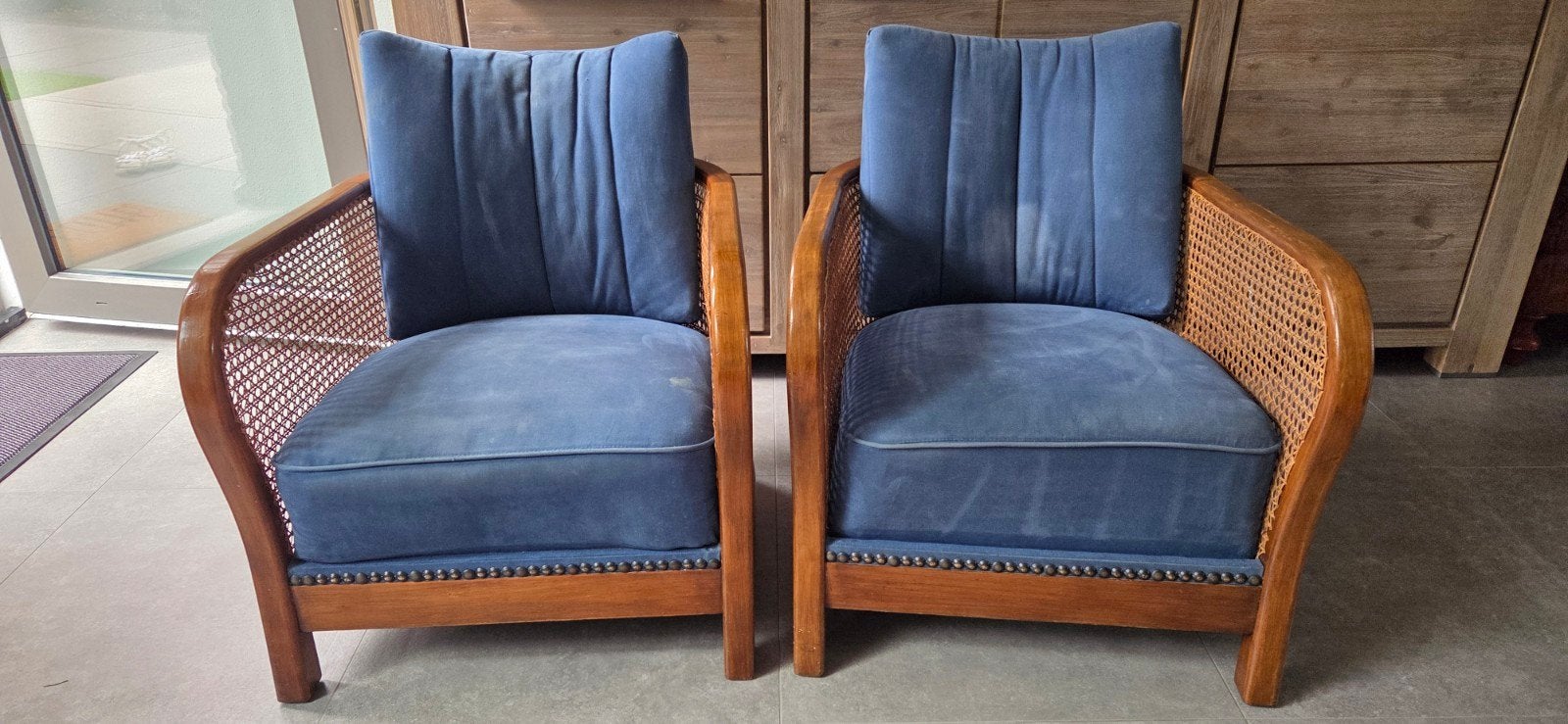 2 originele vintage rookstoelen van De Ster Geldermalsen, Ophalen