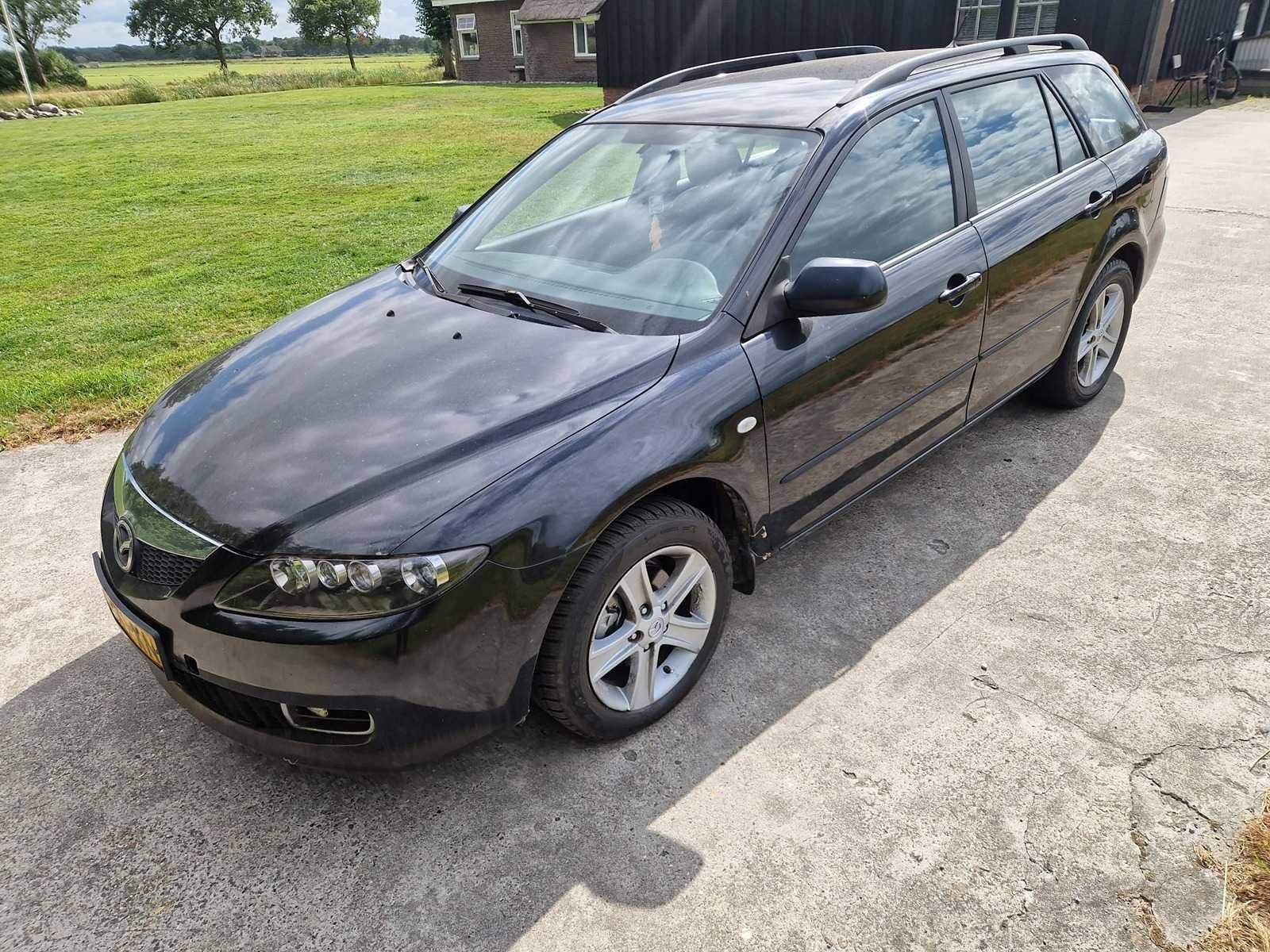 2007 Mazda 6 Sportbreak 1.8i Touring Personenauto, Auto's, Mazda, Gebruikt, 4 cilinders, 6 sportbreak, Zwart