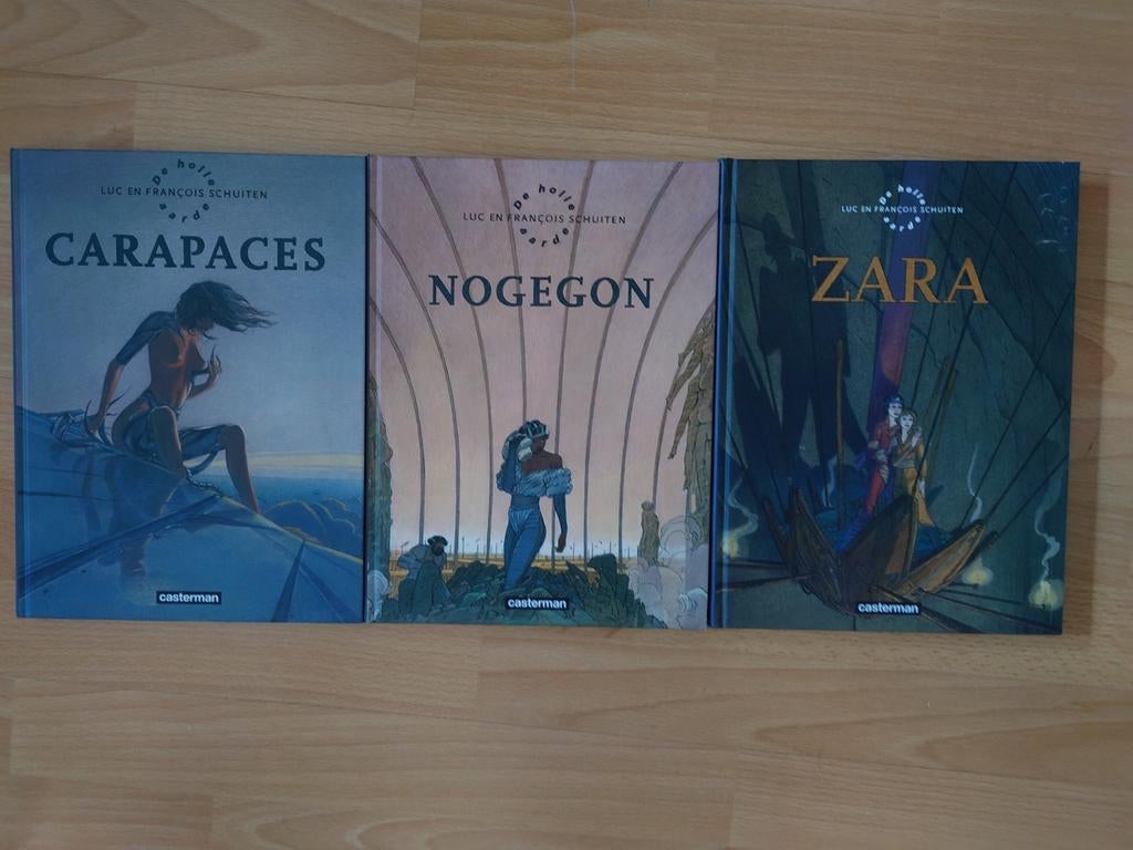 Carapaces, Nogegon, Zara - Casterman stripboeken, Boeken, Meerdere stripboeken, Ophalen of Verzenden, Zo goed als nieuw, Luc en François Schuiten