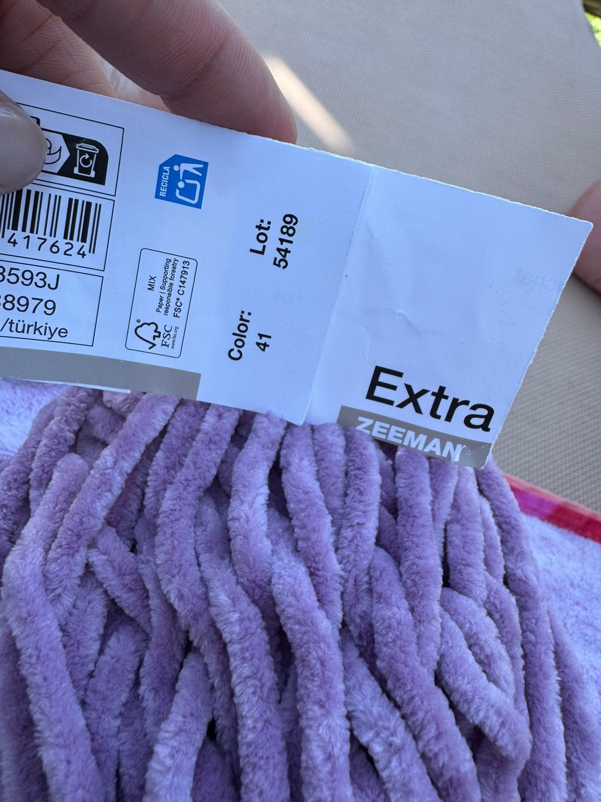 GEZOCHT! Wol lila extra soft Zeeman, Ophalen of Verzenden, Zo goed als nieuw, Breien of Haken, Wol of Garen
