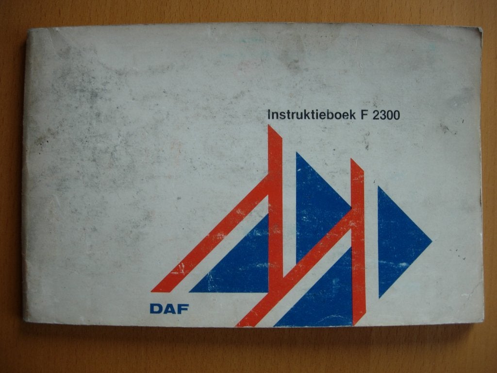DAF 2300 Handleiding 1978 - F2300 Instructieboek, Ophalen of Verzenden