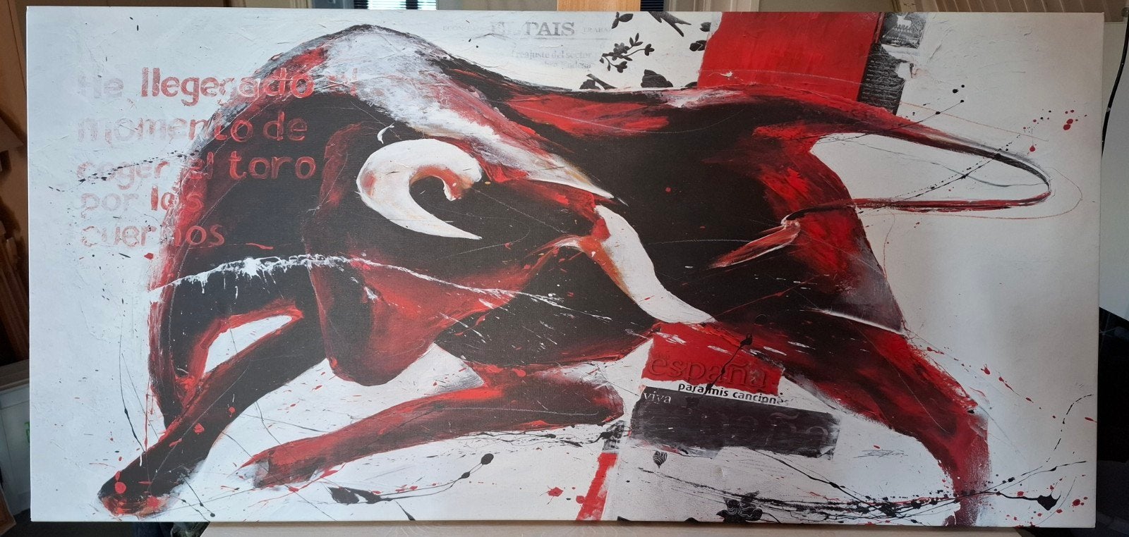 Stier schilderij (print) - Eurographics - Elizabeth Espin, Ophalen
