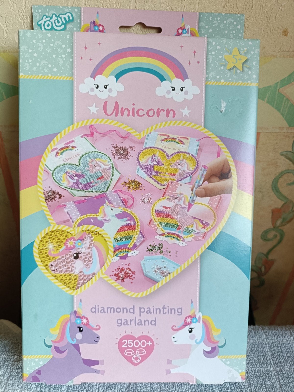 Totum Unicorn Diamond Painting Slinger Knutselset, Fantasie, Diamond painting, Nieuw, Meerkleurig