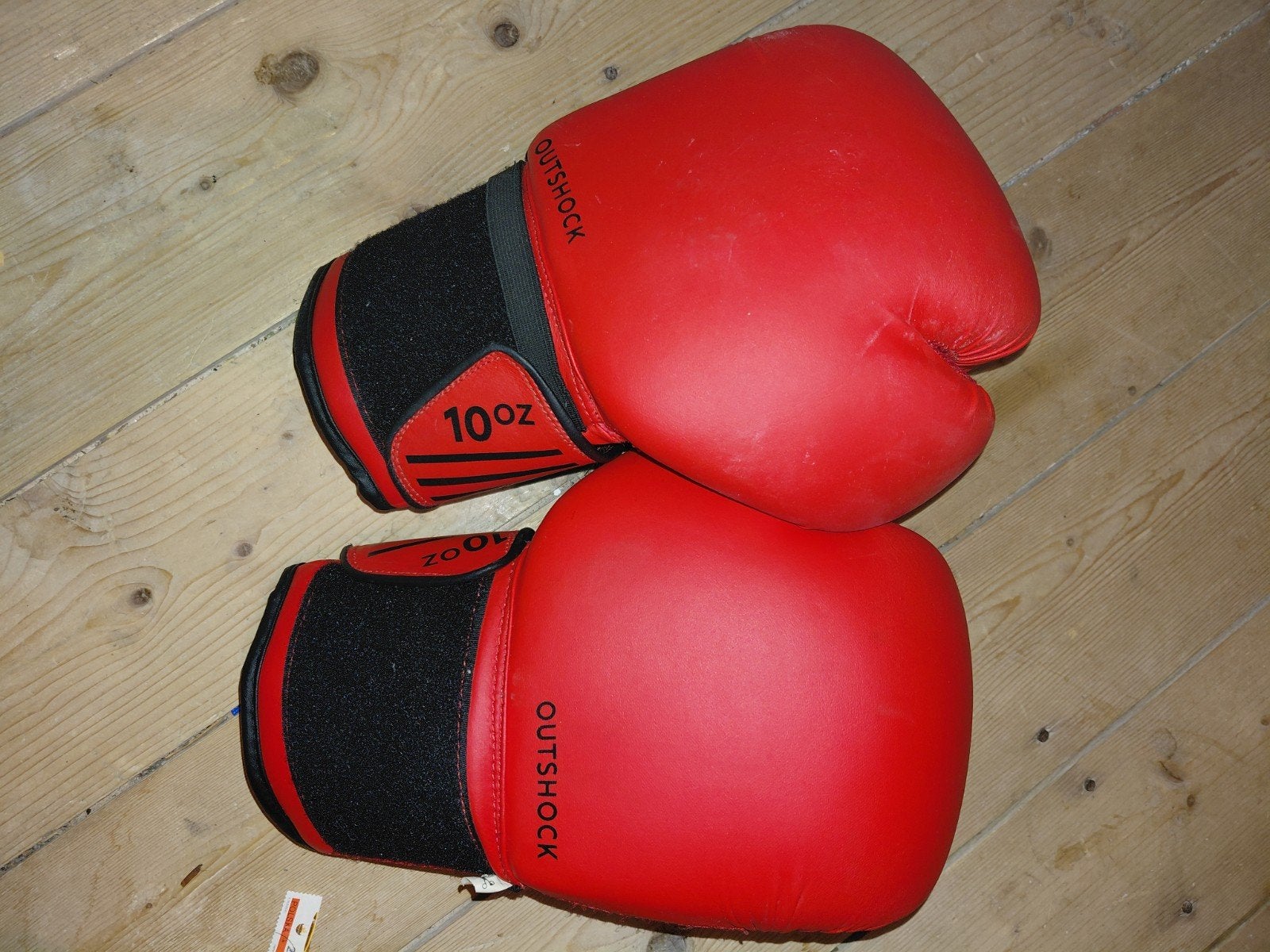 Rode Outshock bokshandschoenen 10 OZ, Ophalen, Gebruikt, Bokshandschoenen