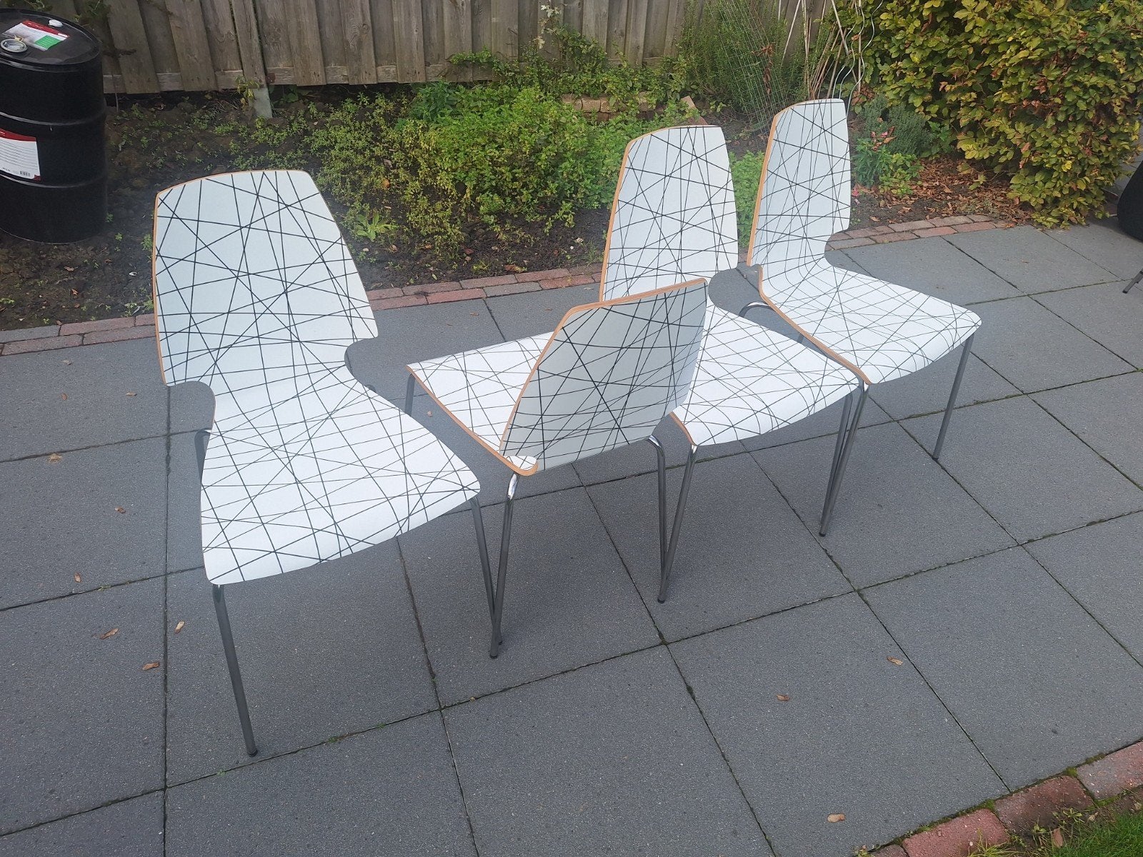 8x Vilmar stoelen van IKEA - snel weg, Ophalen, Gebruikt, Zwart, Vier