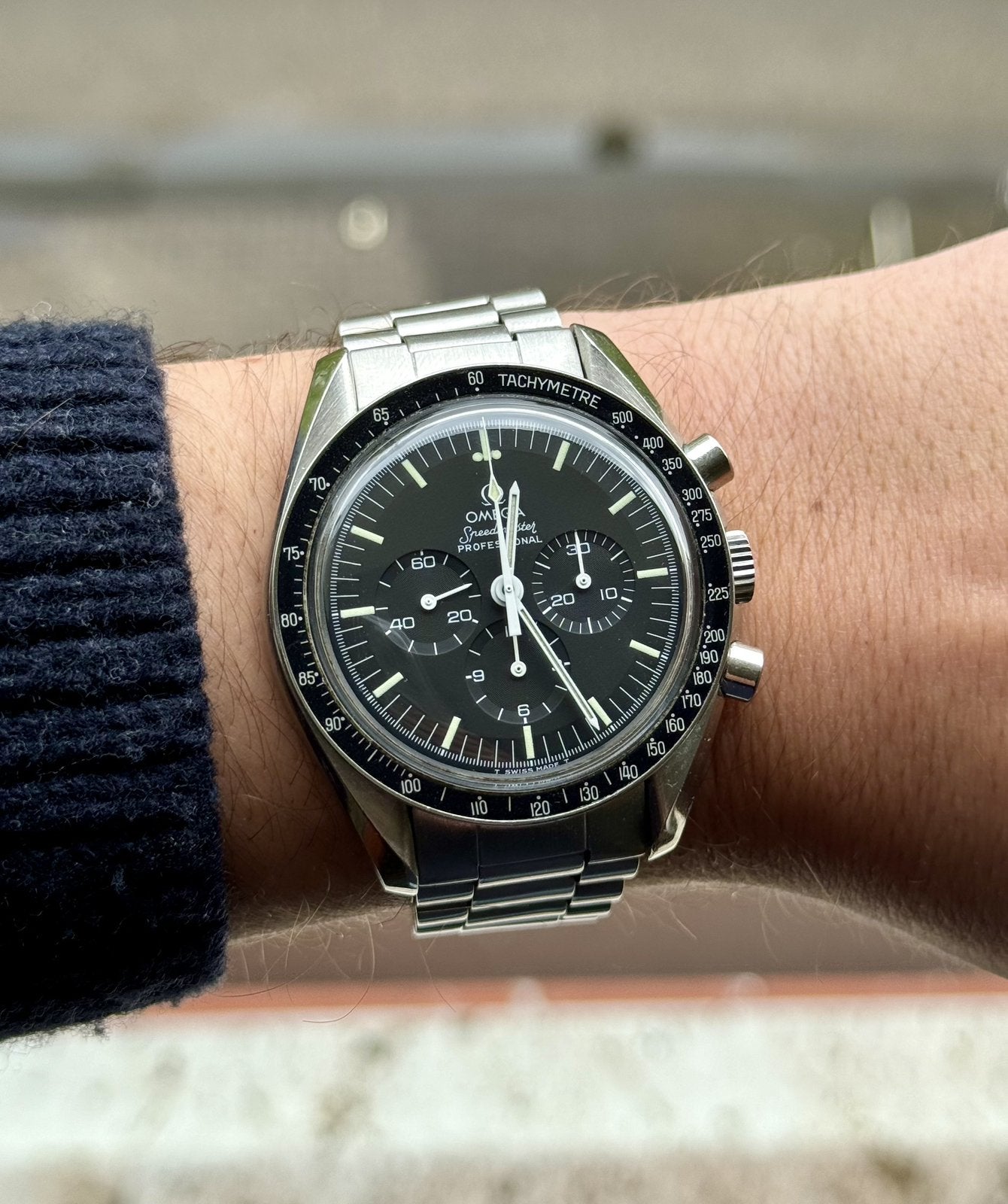 Omega Speedmaster Professional 145.022 vintage, Sieraden, Tassen en Uiterlijk, Horloges | Heren, Ophalen, Staal, Staal, Polshorloge