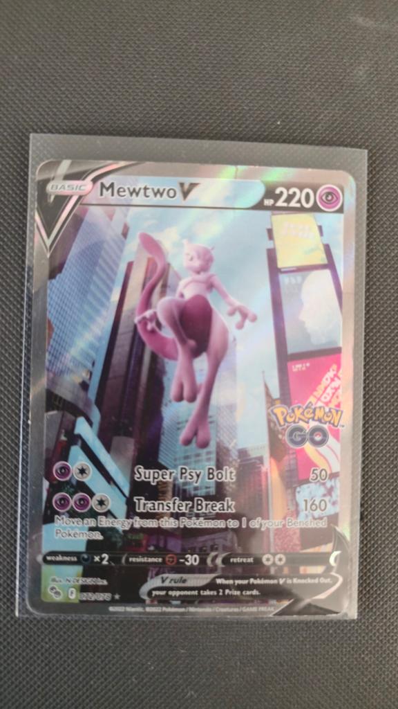 Mewtwo V 072/078  POOR conditie, Ophalen of Verzenden