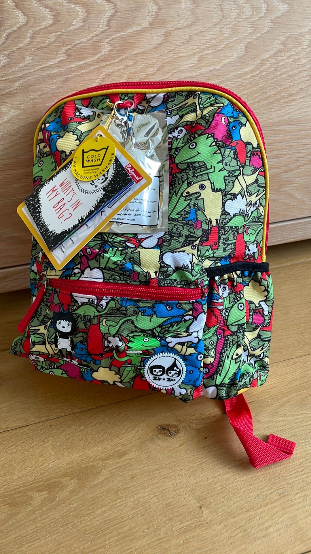 Zip en zoe schooltas rugzak, 30 tot 40 cm, Overige kleuren, Rugtas, Nieuw