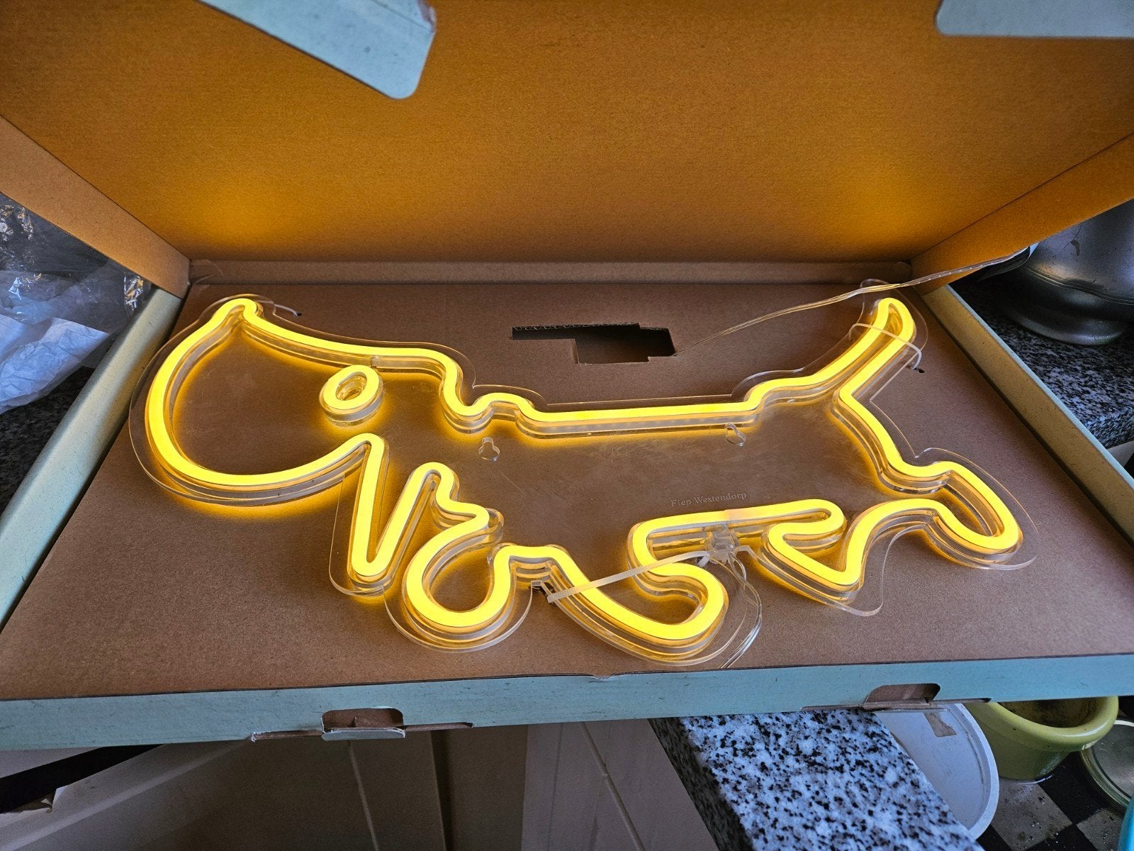 Neon takkie, Verzamelen, Ophalen of Verzenden, Nieuw, Lichtbak of (neon) lamp