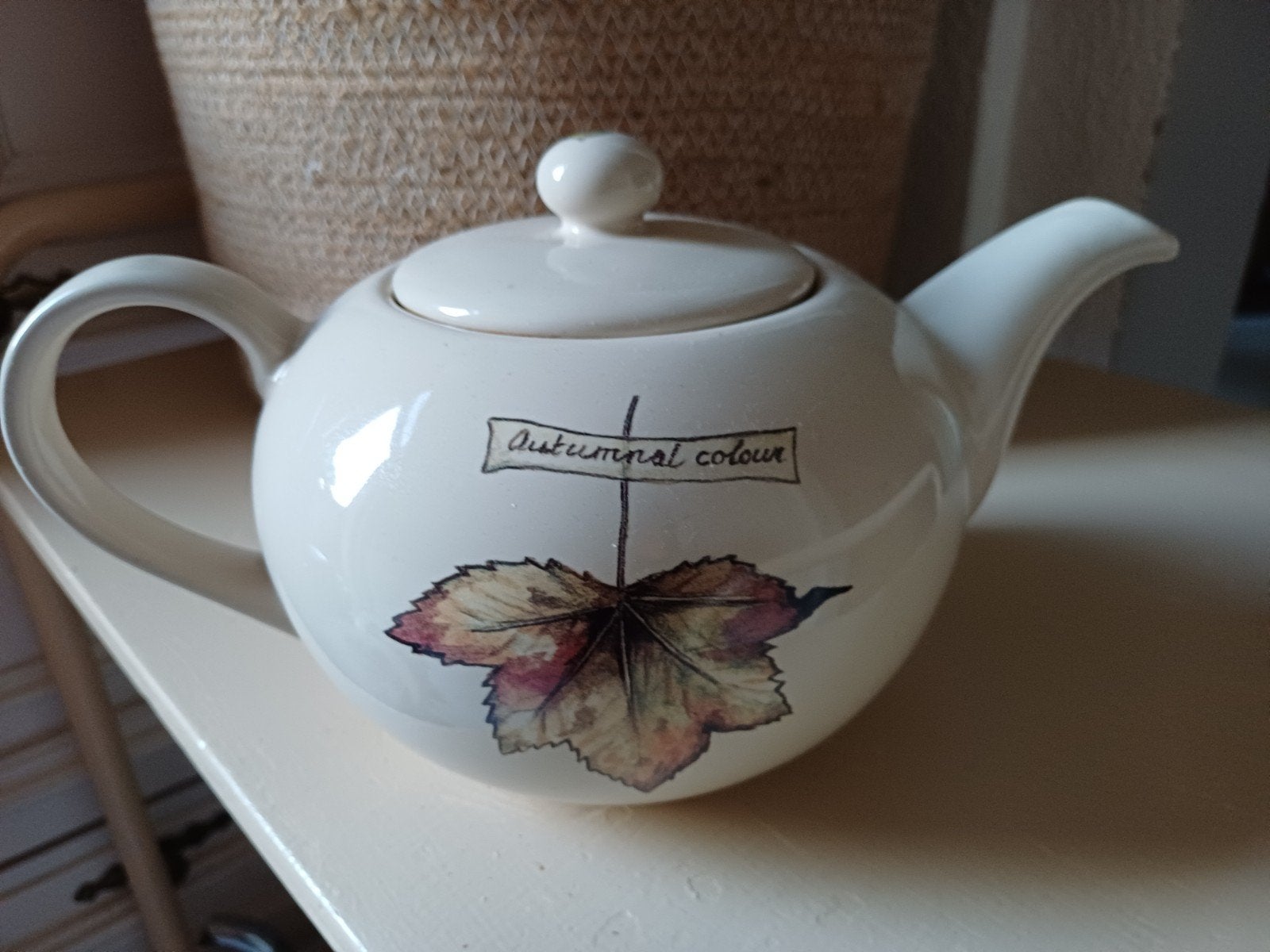 Jet by Ter Steege Theepot 'Autumnal Colour' - Vintage, Gebruikt, Keramiek, Vintage, Ophalen of Verzenden