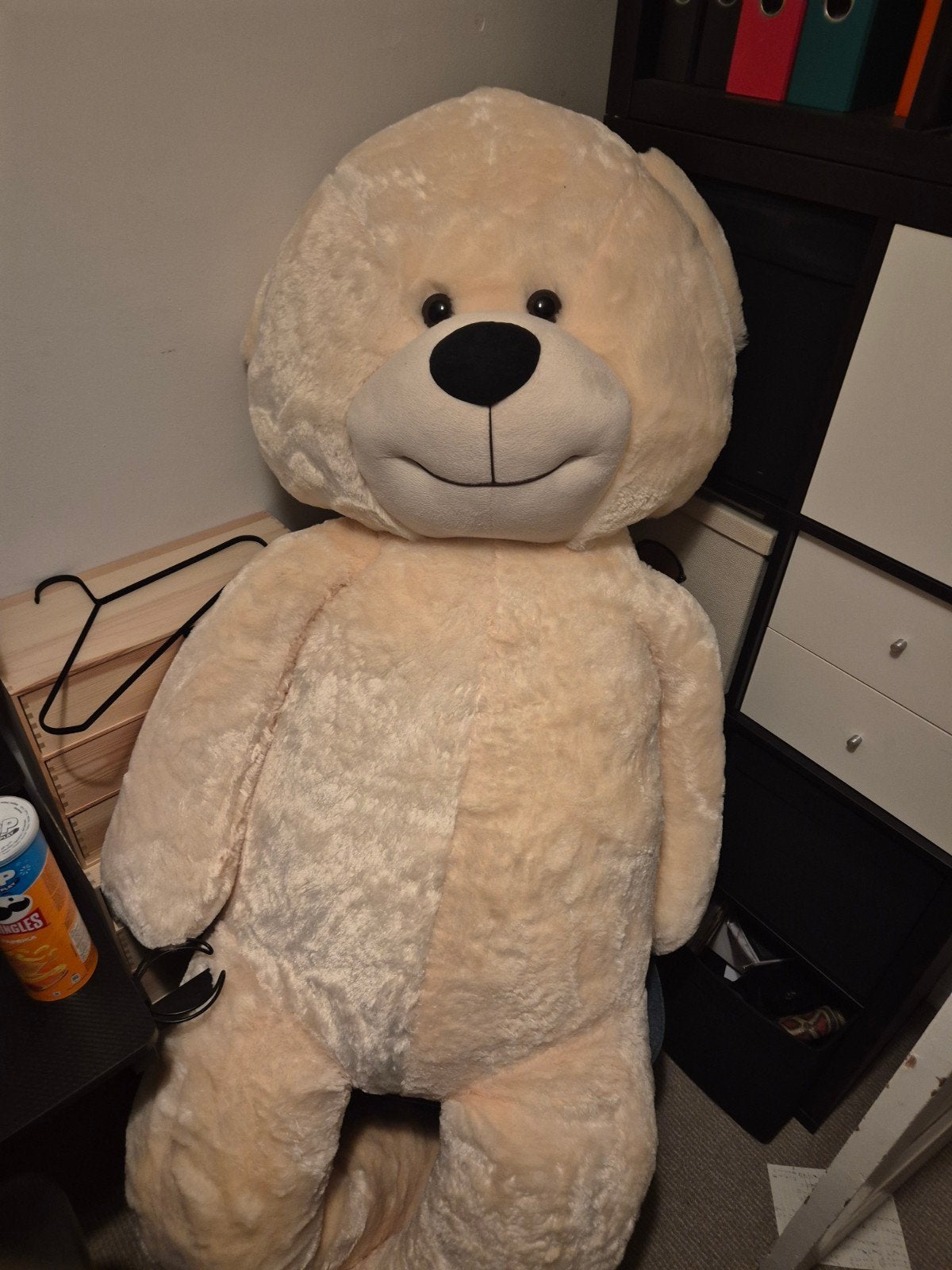 Grote teddybeer - XXL - 220 cm nieuw, Kinderen en Baby's, Speelgoed | Knuffels en Pluche, Ophalen, Beer, Nieuw, Beige