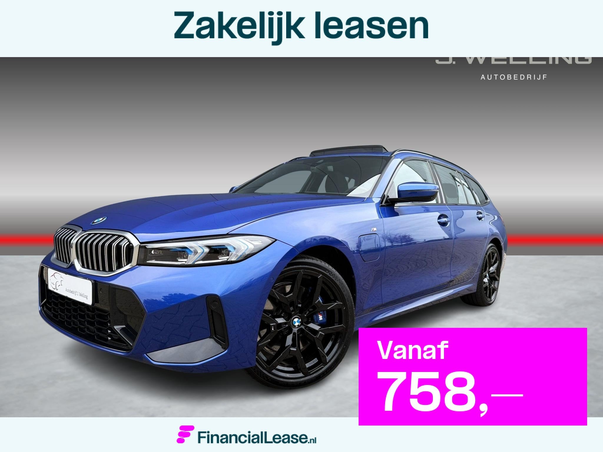 BMW 3-serie Touring 330e xDrive M-sport pano tr.hk H&K 19 in, Automaat, 1998 cc, Gebruikt, 4 cilinders