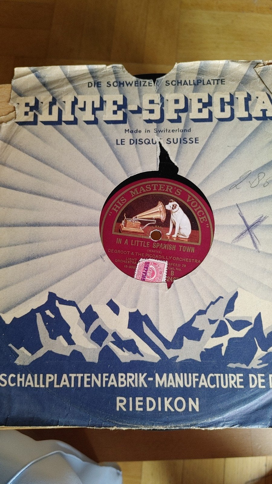 His Master's Voice 7 inch 78 toeren plaat, Gebruikt, Overige genres, Originele persing, 7 inch