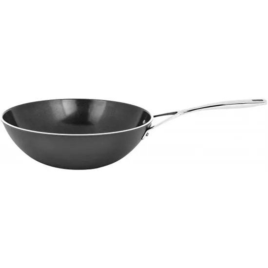 Wokpan - Alu Pro 5 Ceraforce Ø30cm - Zwart, Ophalen, Antiaanbaklaag, Wok, Nieuw
