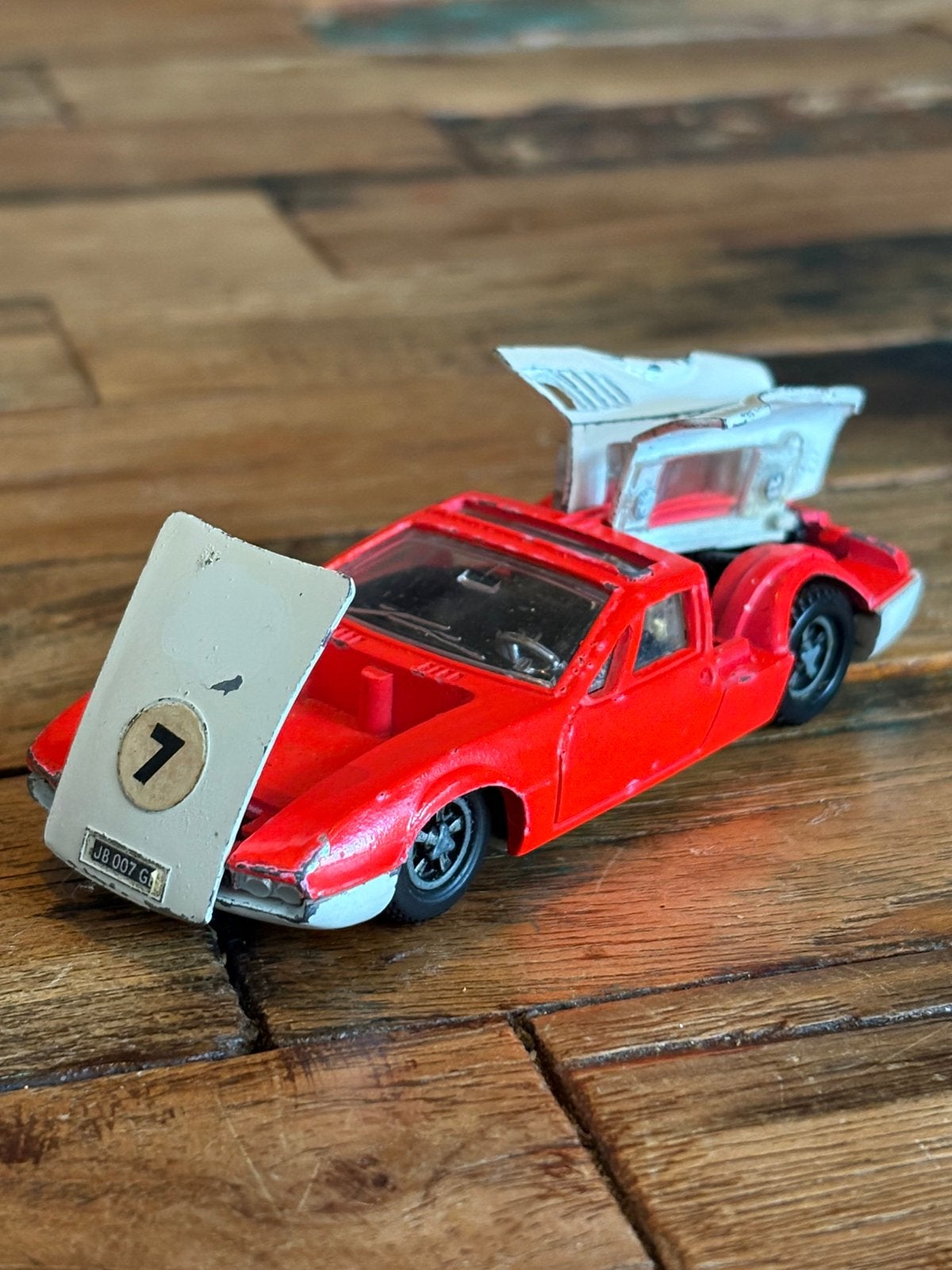 Dinky Toys 187 De Tomaso Mangusta nr. 7, Ophalen of Verzenden, Gebruikt, Auto, Dinky Toys