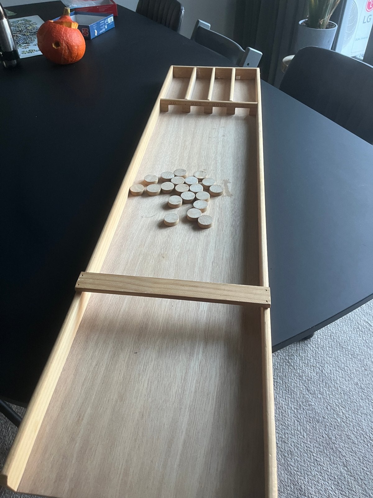 Kleine sjoelbak - 120 cm lang, Een of twee spelers, Ophalen, Gebruikt