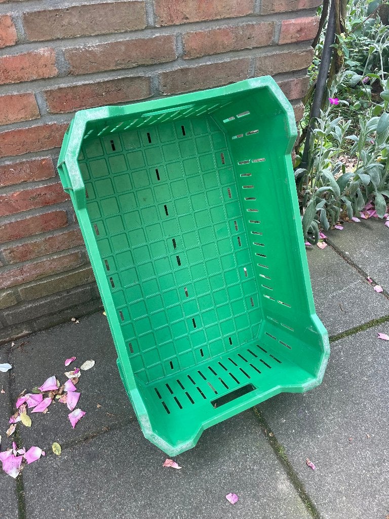 Kunstof krat Groen 60x40cm., Ophalen, 60 cm of meer, Minder dan 35 cm, Minder dan 50 cm