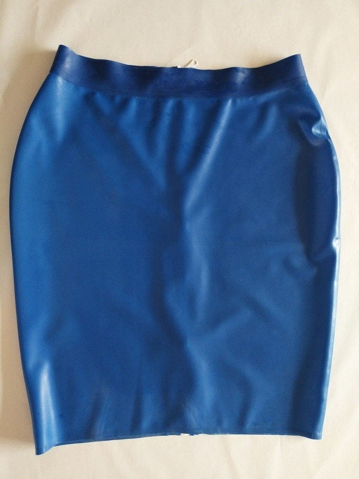 0.5 mm echt latex rok rubber skirt mini sexy rokje, Kleding | Dames, Blauw, Nieuw, Boven de knie, Latex wear