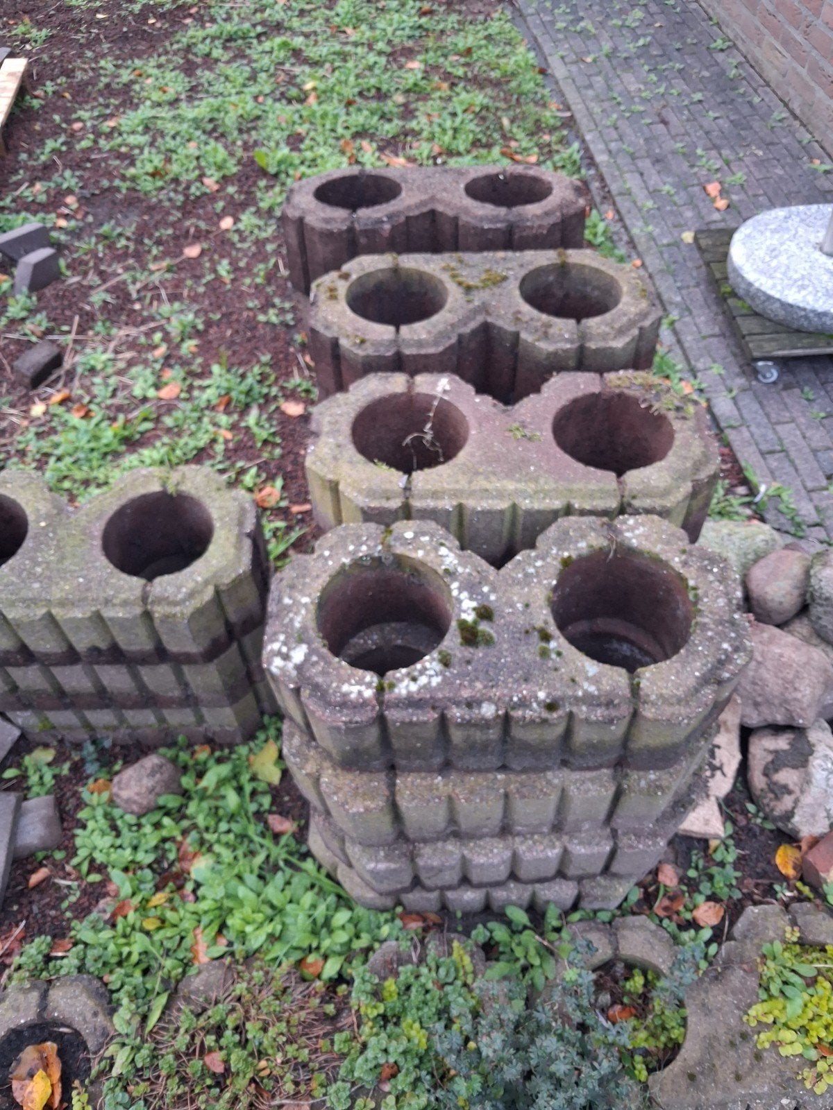 Betonnen plantenbakken 45 stuks, Tuin en Terras, Ophalen, Steen, Gebruikt, Minder dan 30 cm