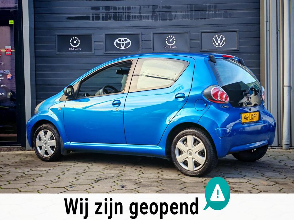Toyota Aygo 1.0-12V Comfort - 1e Eigenaar - Airco - Lage km, Stof, Gebruikt, Zwart, 68 pk