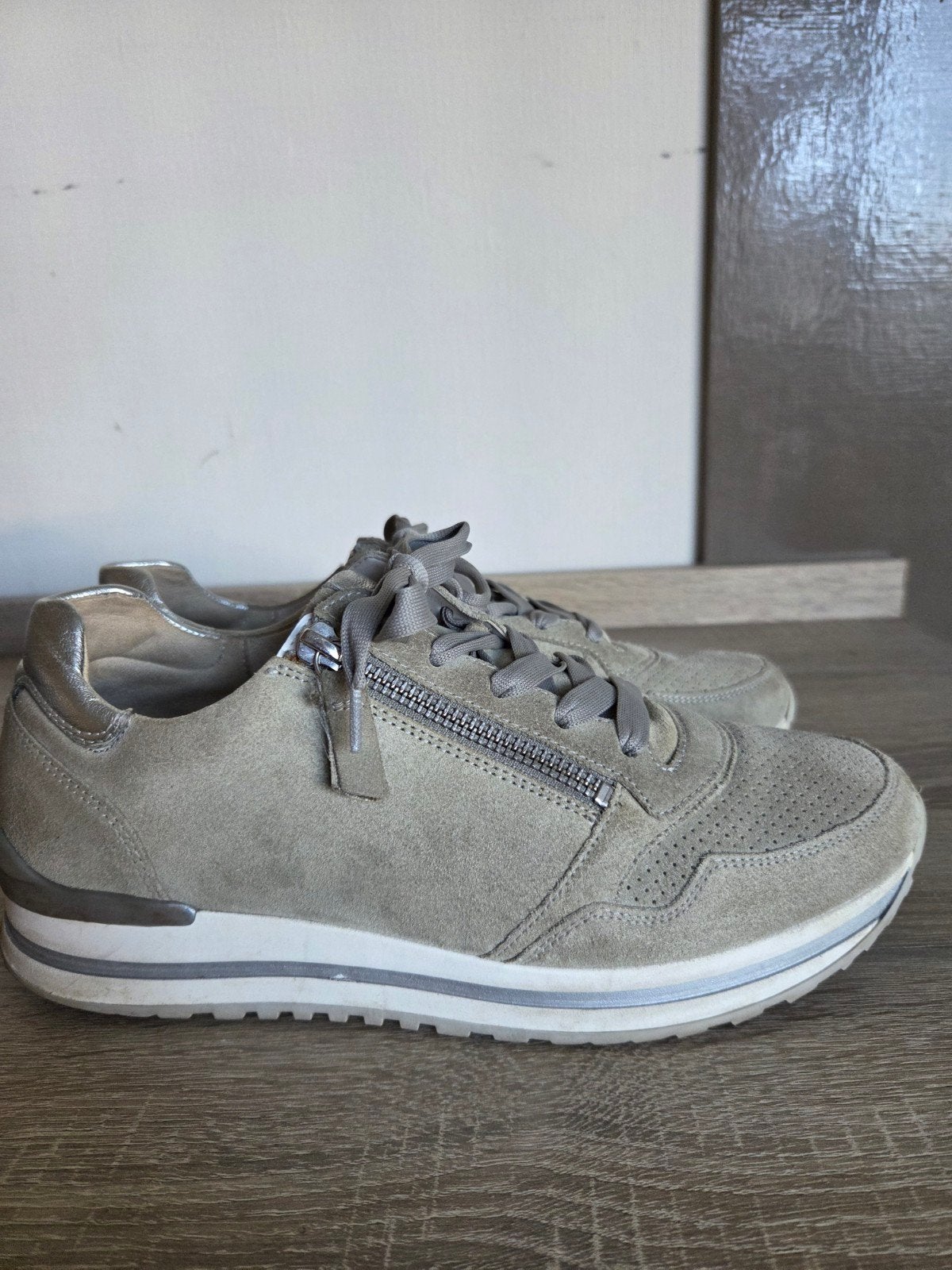 Lichtgroene Gabor sneakers, maat 38,5 Wijdte G, Kleding | Dames, Gabor, Ophalen of Verzenden, Groen, Sneakers of Gympen
