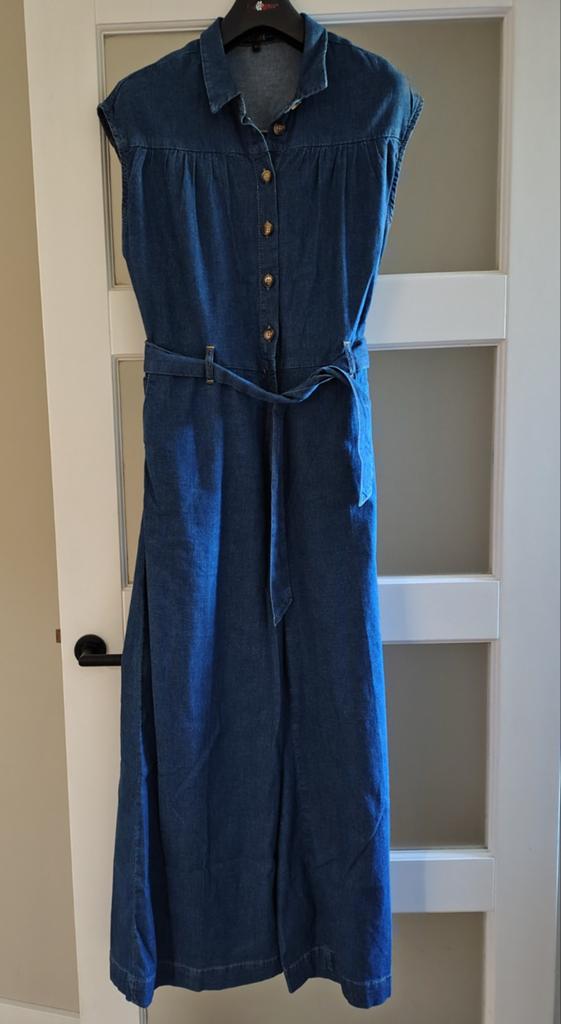 King Louie Amy Chambray jumpsuit in denim blauw, Maat 38/40 (M), Blauw, Nieuw, Ophalen of Verzenden